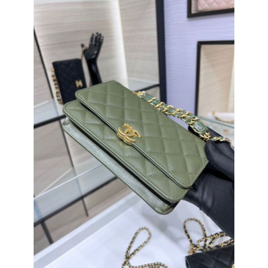 Replica Chanel Chain Shoulder Bag AP3019 Green