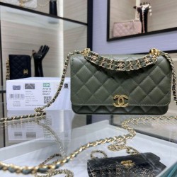Replica Chanel Chain Shoulder Bag AP3019 Green