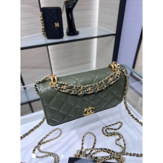Replica Chanel Chain Shoulder Bag AP3019 Green
