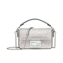 Replica Fendi Baguette Mini Bag 8BS017 Silver