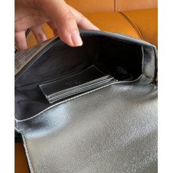 Replica Fendi Baguette Mini Bag 8BS017 Silver Replica Fendi Baguette Mini Bag 8BS017 Silver