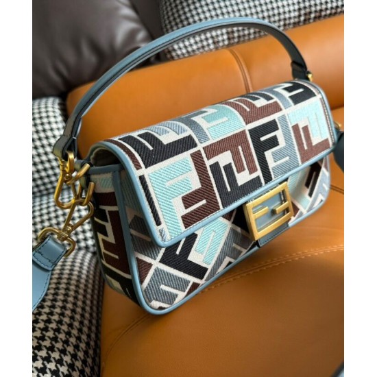 Replica Fendi Baguette Bag 8BR600 Blue Replica Fendi Baguette Bag 8BR600 Blue