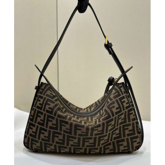 Fake Fendi Simply Fendi Medium 8BR829 Dark Coffee Replica Replica Fendi Simply Fendi Medium 8BR829 Dark Coffee