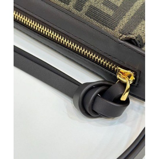 Fake Fendi Simply Fendi Medium 8BR829 Dark Coffee Replica Replica Fendi Simply Fendi Medium 8BR829 Dark Coffee
