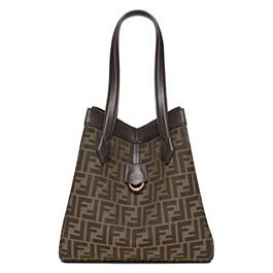 Replica Fendi Origami Medium Bag 8BH414 Dark Coffee Fake Fendi Origami Medium Bag 8BH414 Dark Coffee Replica