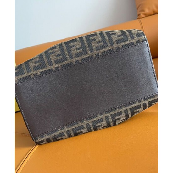 Replica Fendi Origami Medium Bag 8BH414 Dark Coffee Fake Fendi Origami Medium Bag 8BH414 Dark Coffee Replica