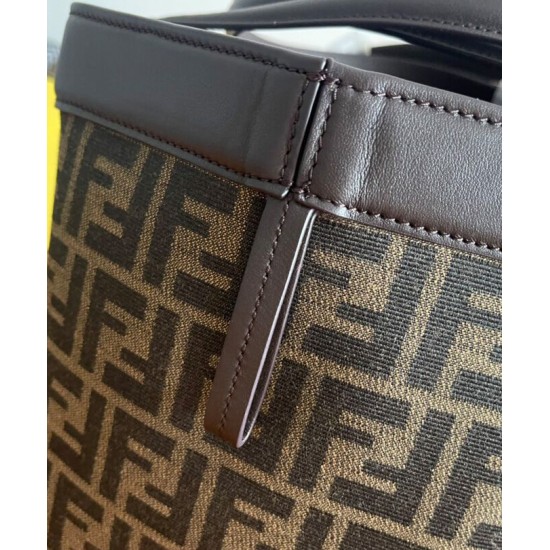 Replica Fendi Origami Medium Bag 8BH414 Dark Coffee Fake Fendi Origami Medium Bag 8BH414 Dark Coffee Replica