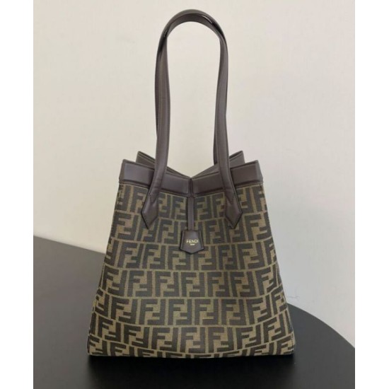 Replica Fendi Origami Large 8BH415 Bag Dark Coffee Replica Fendi Origami Large 8BH415 Bag Dark Coffee