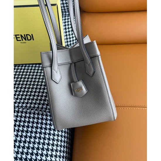Replica Fendi Origami Mini Bag 8BS083 Gray Replica Fendi Origami Mini Bag 8BS083 Gray