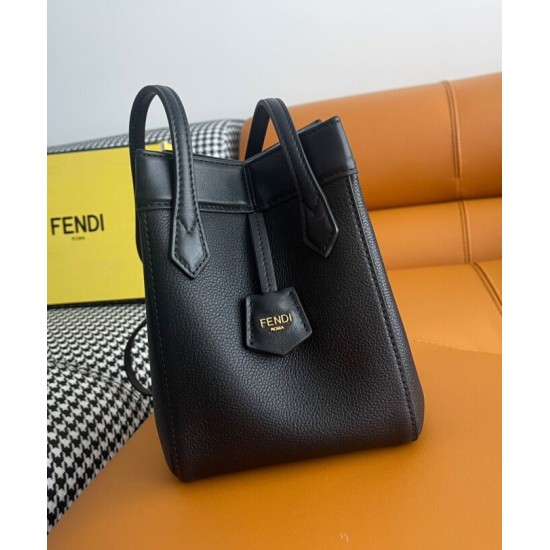 Replica Fendi Origami Mini Bag 8BS083 Black Replica Fendi Origami Mini Bag 8BS083 Black