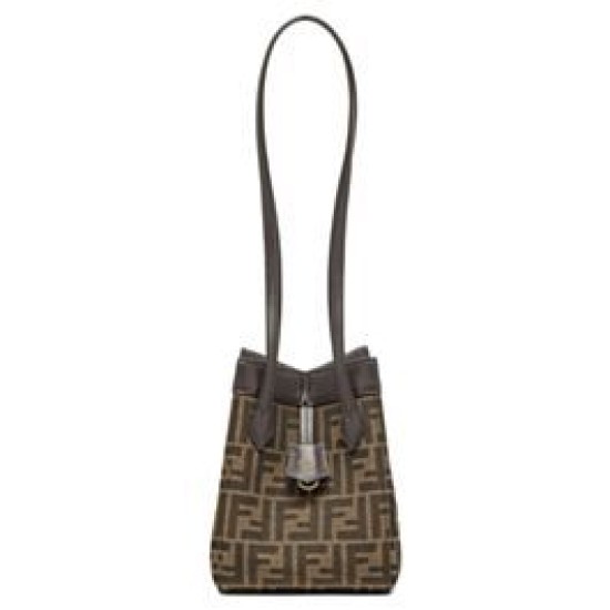Fake Fendi Origami Mini 8BS083 Dark Coffee Replica Fake Fendi Origami Mini 8BS083 Dark Coffee Replica