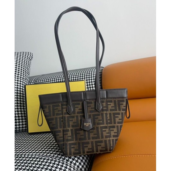 Fake Fendi Origami Mini 8BS083 Dark Coffee Replica Fake Fendi Origami Mini 8BS083 Dark Coffee Replica