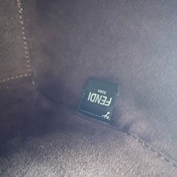 Fake Fendi Origami Mini 8BS083 Dark Coffee Replica