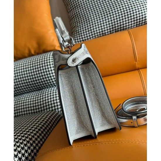 Replica Fendi Peekaboo ISeeU Small 8BN327 Silver Replica Fendi Peekaboo ISeeU Small 8BN327 Silver