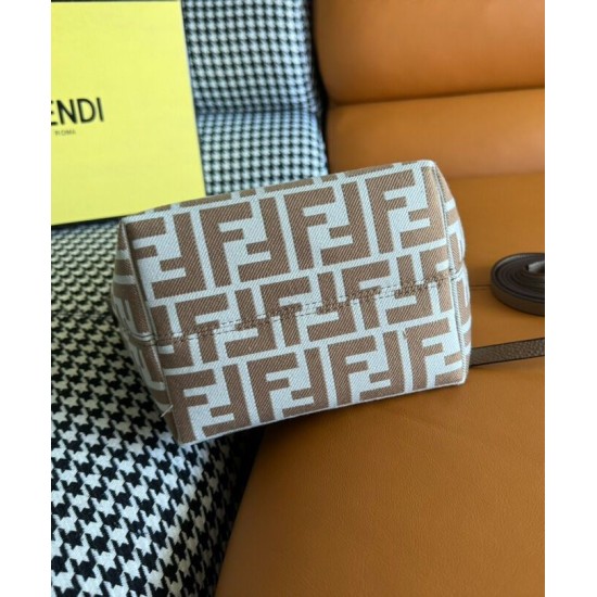 Replica Fendi Mini Roll 8BS096 Apricot Fake Fendi Mini Roll 8BS096 Apricot Replica