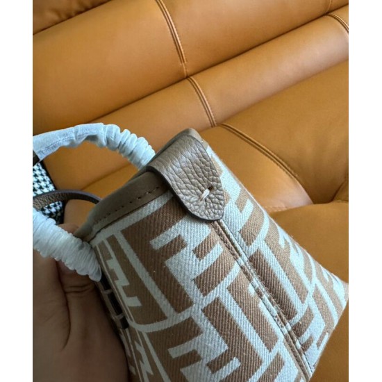 Replica Fendi Mini Roll 8BS096 Apricot Fake Fendi Mini Roll 8BS096 Apricot Replica