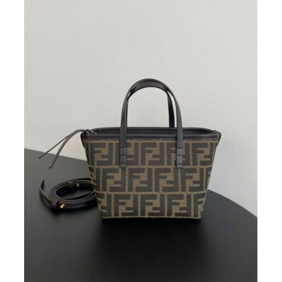 Replica Fendi Mini Roll 8BS096 Dark Coffee Fake Fendi Mini Roll 8BS096 Dark Coffee Replica