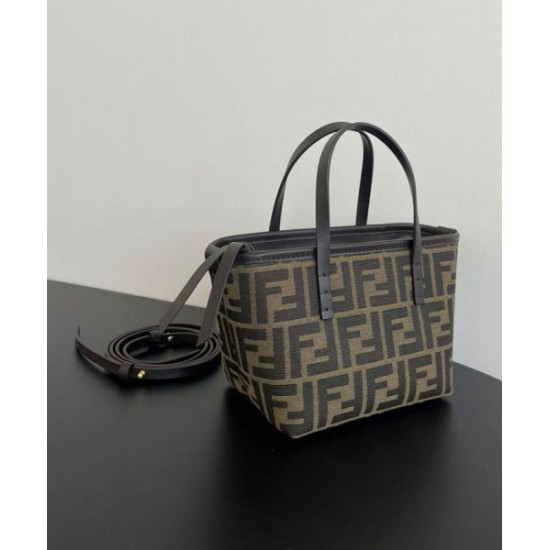 Replica Fendi Mini Roll 8BS096 Dark Coffee Fake Fendi Mini Roll 8BS096 Dark Coffee Replica