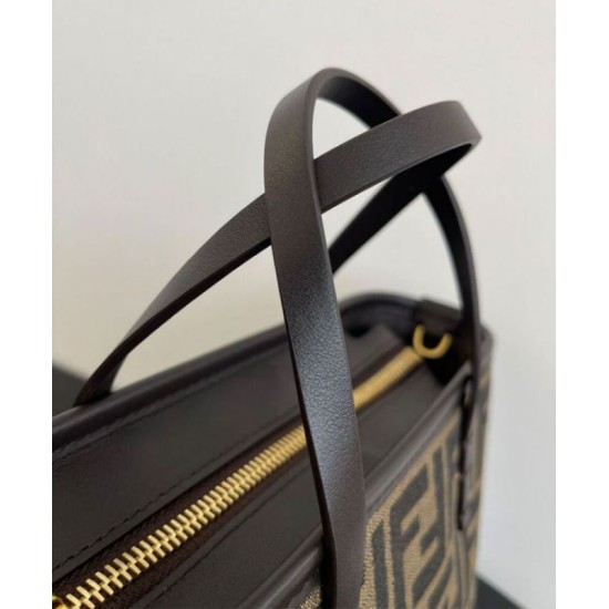 Replica Fendi Mini Roll 8BS096 Dark Coffee Fake Fendi Mini Roll 8BS096 Dark Coffee Replica