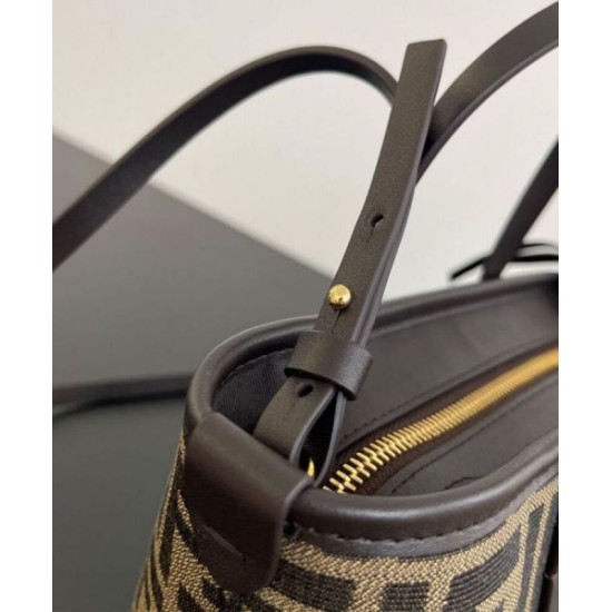 Replica Fendi Mini Roll 8BS096 Dark Coffee Fake Fendi Mini Roll 8BS096 Dark Coffee Replica