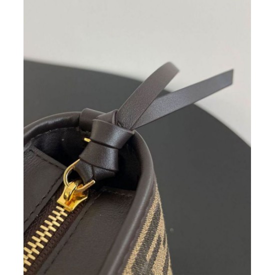 Replica Fendi Mini Roll 8BS096 Dark Coffee Fake Fendi Mini Roll 8BS096 Dark Coffee Replica