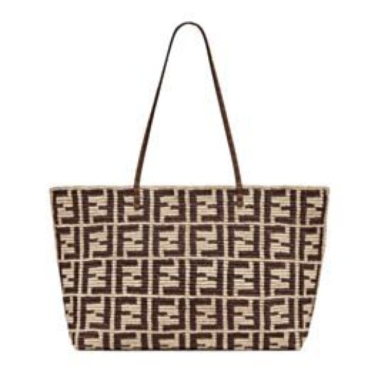 Replica Fendi Large Roll 8BH425 Coffee Fake Fendi Large Roll 8BH425 Coffee Replica