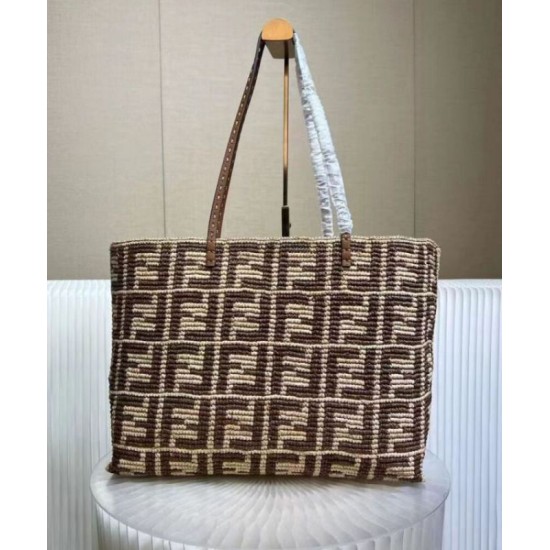 Replica Fendi Large Roll 8BH425 Coffee Fake Fendi Large Roll 8BH425 Coffee Replica
