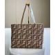 Replica Fendi Large Roll 8BH425 Coffee Fake Fendi Large Roll 8BH425 Coffee Replica