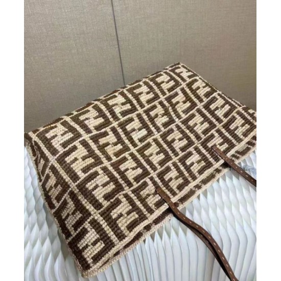Replica Fendi Large Roll 8BH425 Coffee Fake Fendi Large Roll 8BH425 Coffee Replica