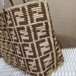 Fake Fendi Large Roll 8BH425 Coffee Replica