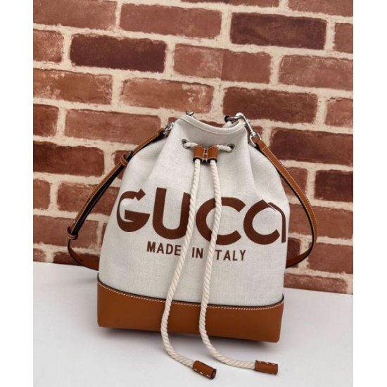 Fake Gucci Small Shoulder Bag With Gucci Print 772856 Coffee Replica