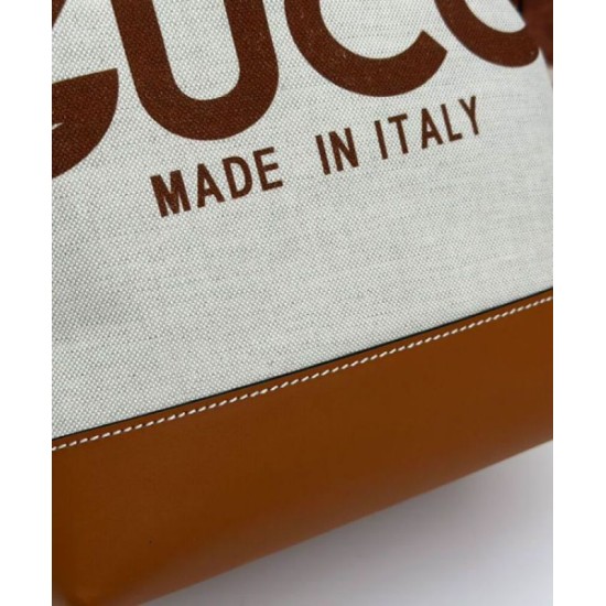 Fake Gucci Small Shoulder Bag With Gucci Print 772856 Coffee Replica