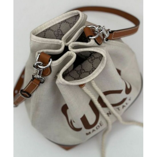 Fake Gucci Small Shoulder Bag With Gucci Print 772856 Coffee Replica