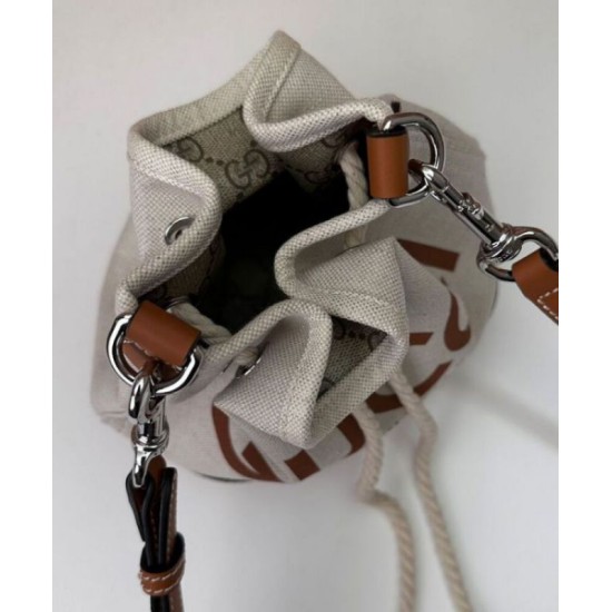 Replica Gucci Mini Shoulder Bag With Gucci Print 777166 Coffee