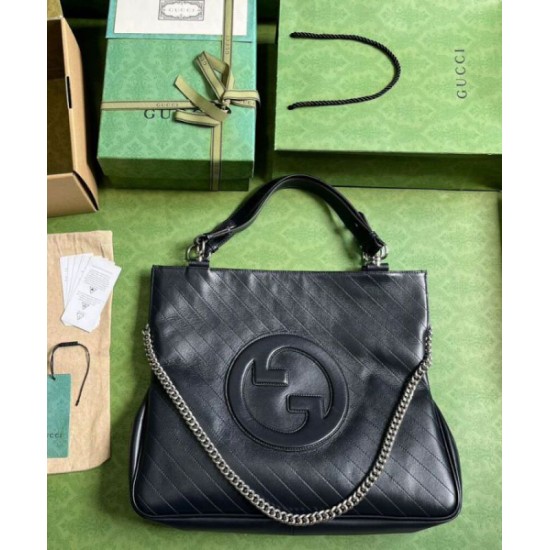 Fake Gucci Blondie Medium Tote Bag 751516 Black Replica Replica Gucci Blondie Medium Tote Bag 751516 Black