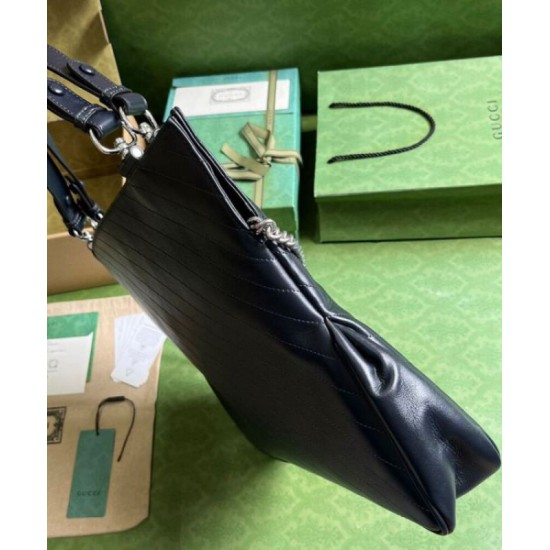 Fake Gucci Blondie Medium Tote Bag 751516 Black Replica Replica Gucci Blondie Medium Tote Bag 751516 Black