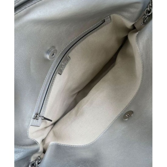 Replica Gucci Blondie Medium Tote Bag 751516 Silver Replica Gucci Blondie Medium Tote Bag 751516 Silver