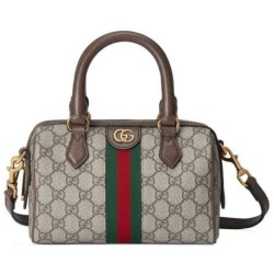 Fake Gucci Ophidia Gg Mini Top Handle Bag 772053 Dark Coffee Replica