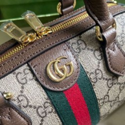 Fake Gucci Ophidia Gg Mini Top Handle Bag 772053 Dark Coffee Replica