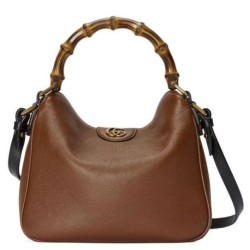 Fake Gucci Diana small bamboo shoulder bag Coffee Replica