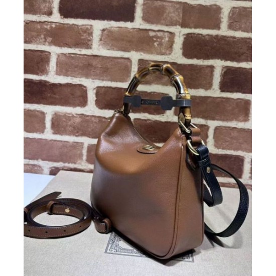 Fake Gucci Diana small bamboo shoulder bag Coffee Replica Fake Gucci Diana small bamboo shoulder bag Coffee Replica