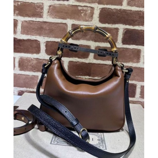 Fake Gucci Diana small bamboo shoulder bag Coffee Replica Fake Gucci Diana small bamboo shoulder bag Coffee Replica