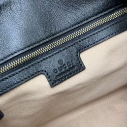 Fake Gucci Diana small bamboo shoulder bag Black Replica