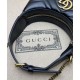 Replica Gucci GG Marmont A mini bag in the shape of a half-moon Black Replica Gucci GG Marmont A mini bag in the shape of a half-moon Black