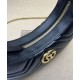 Replica Gucci GG Marmont A mini bag in the shape of a half-moon Black Replica Gucci GG Marmont A mini bag in the shape of a half-moon Black
