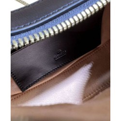 Replica Gucci GG Marmont A mini bag in the shape of a half-moon Black
