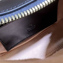 Replica Gucci GG Marmont A mini bag in the shape of a half-moon Black