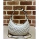 Replica Gucci GG Marmont A mini bag in the shape of a half-moon White Replica Gucci GG Marmont A mini bag in the shape of a half-moon White