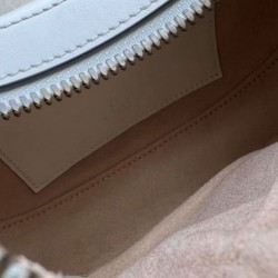 Replica Gucci GG Marmont A mini bag in the shape of a half-moon White