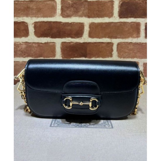 Replica Gucci Horsebit 1955 Small Shoulder Bag 735178 Black Replica Gucci Horsebit 1955 Small Shoulder Bag 735178 Black
